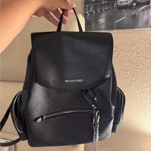 Michael Kors Black and Gray Backpack